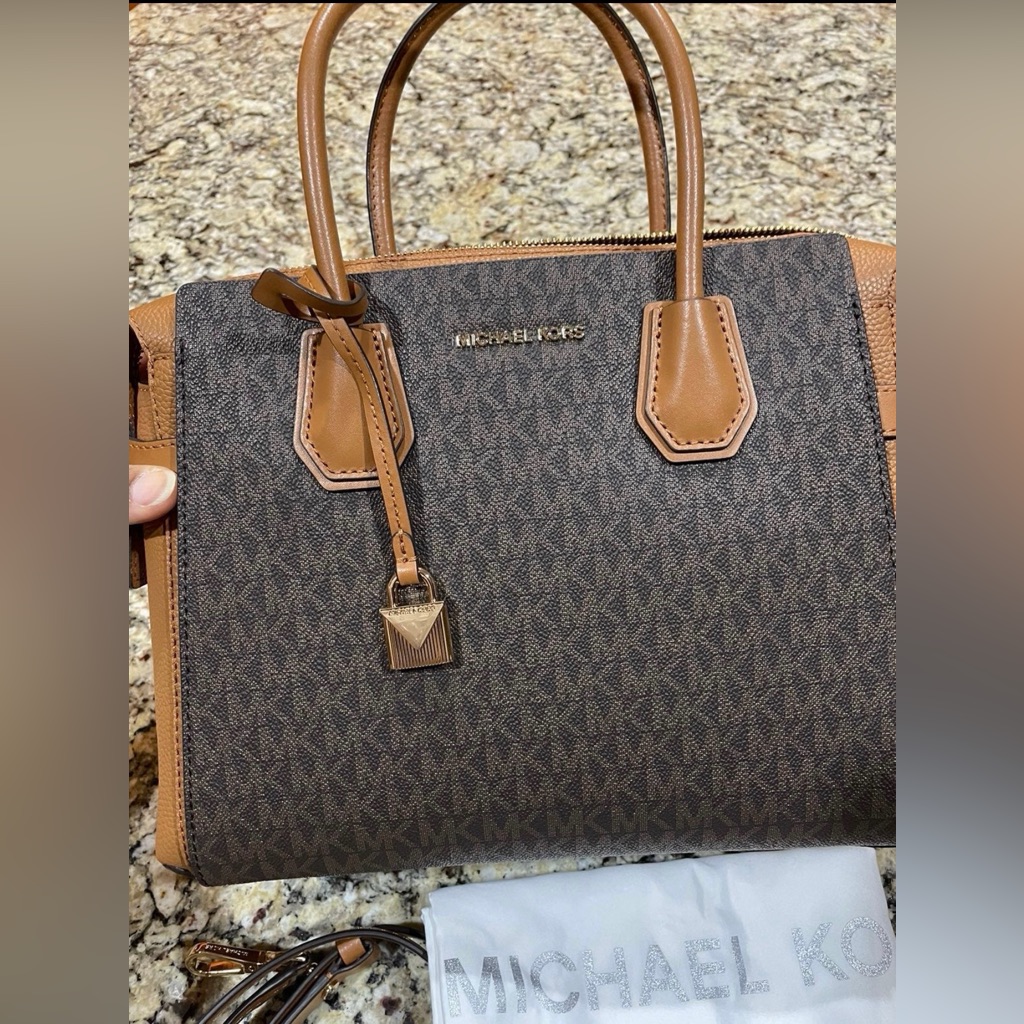 Michael Kors Caramel And Beige Tote